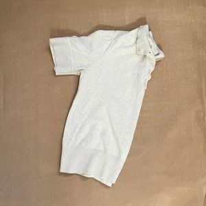 Everlane Oatmeal Knit Polo Tee Shirt Women’s Large